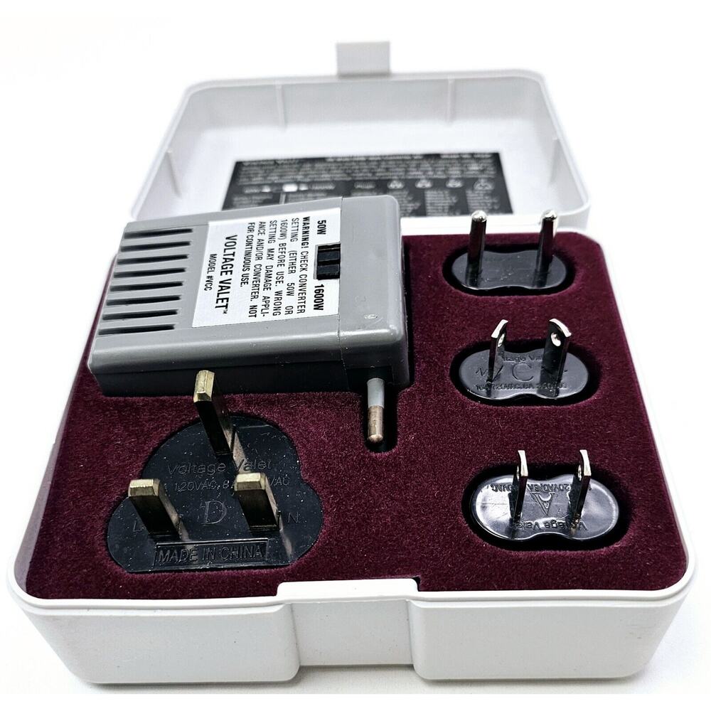 Voltage Valet Foreign Travel Voltage Converter Kit 50 Watt/1600 Watt Model VCCP